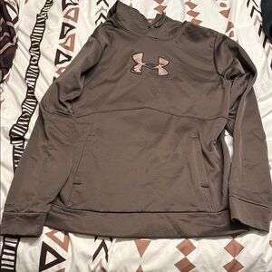 Under Armour Taupe Pullover with Logo